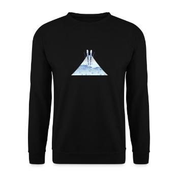 Ski d’hiver Aventure Design Ski d’hiver - Sweat-shirt Unisexe - noir - Devant - Alina (178cm) & Michal (187cm)