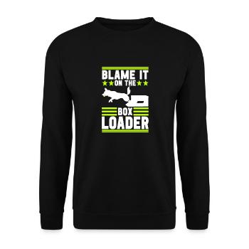 Flyball Dog Sports - Unisex Sweatshirt - black - Front - Alina (178cm) & Michal (187cm)
