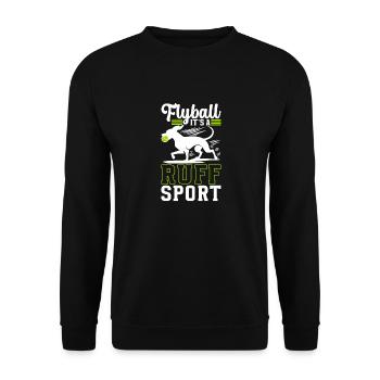 Flyball Dog Sports - Unisex Sweatshirt - black - Front - Alina (178cm) & Michal (187cm)