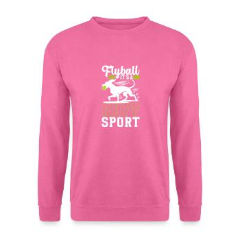 Flyball Sports canins - Sweat-shirt Unisexe - rose - Devant