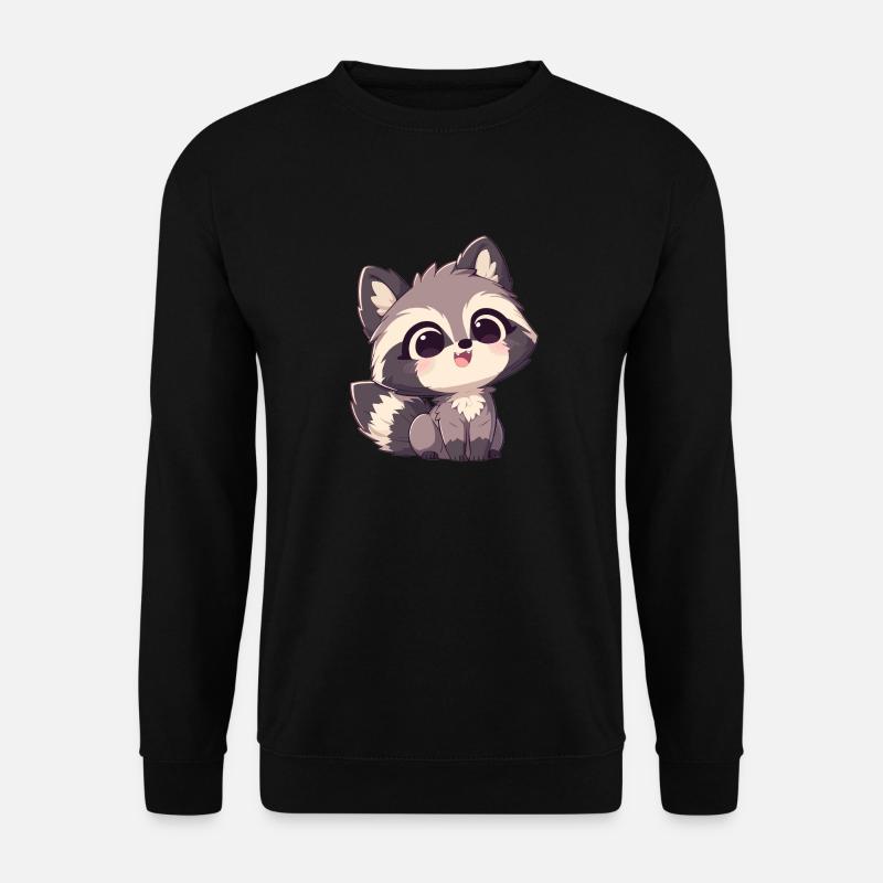 Waschbären Waschbär - Unisex Pullover - Schwarz