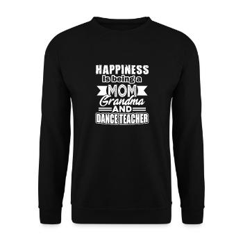Dance Teacher Mom Grandma And Dance Teacher - Unisex Sweatshirt - black - Front - Alina (178cm) & Michal (187cm)