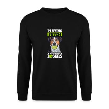 Flyball Sports canins - Sweat-shirt Unisexe - noir - Devant - Alina (178cm) & Michal (187cm)