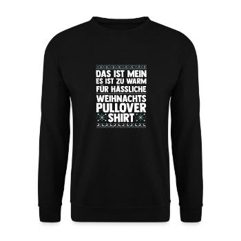 Santa Claus Christmas Ugly Christmas - Unisex Sweatshirt - black - Front - Alina (178cm) & Michal (187cm)