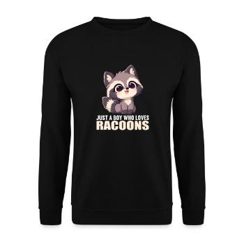 Ratons laveurs Raton laveur - Sweat-shirt Unisexe - noir - Devant - Alina (178cm) & Michal (187cm)