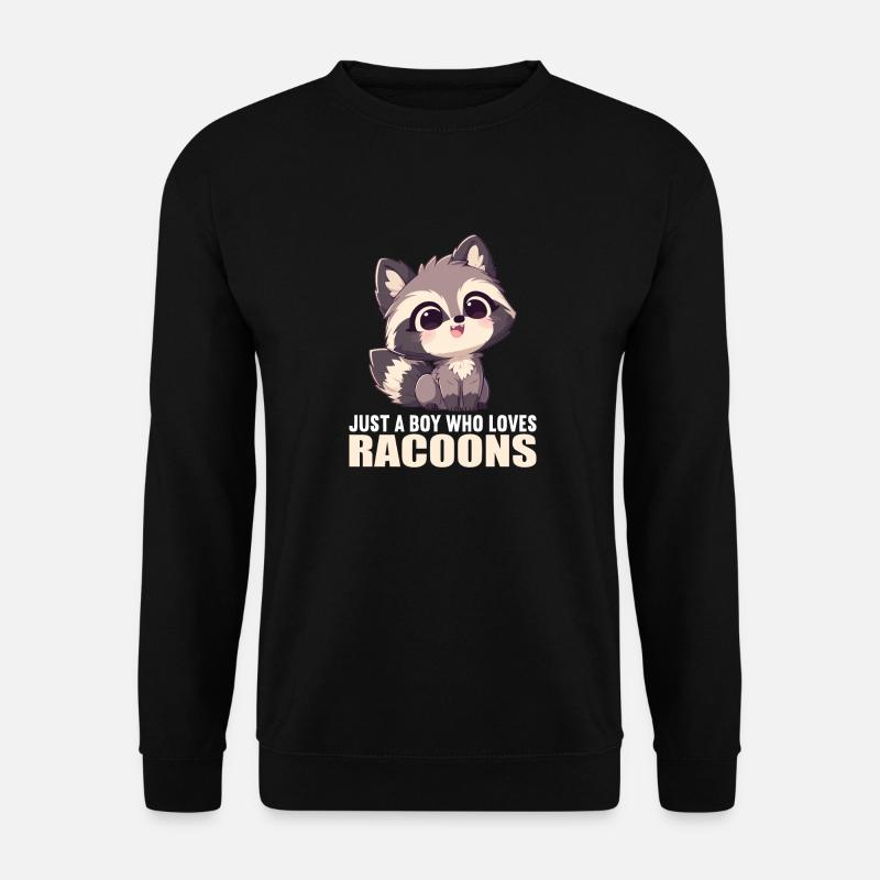 Waschbären Waschbär - Unisex Pullover - Schwarz