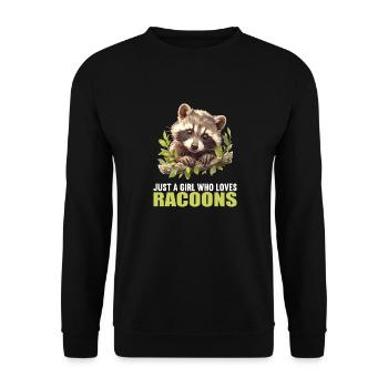 Ratons laveurs Raton laveur - Sweat-shirt Unisexe - noir - Devant - Alina (178cm) & Michal (187cm)