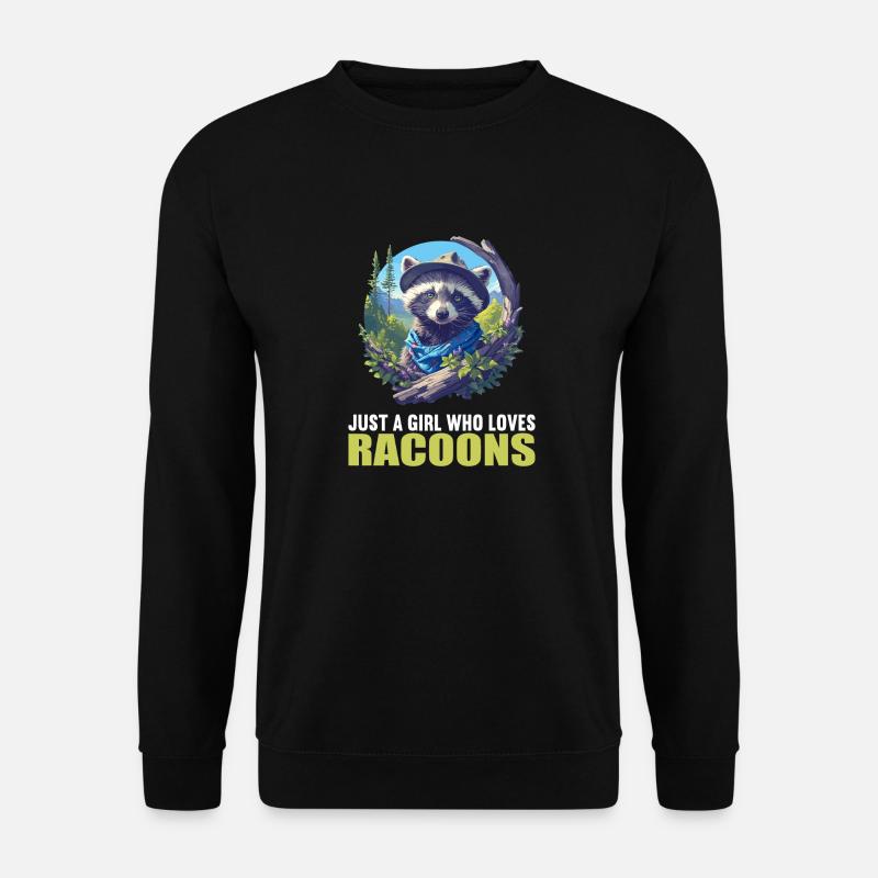 Waschbären Waschbär - Unisex Pullover - Schwarz
