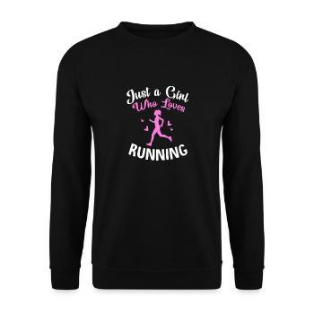 Trail running - Unisex Sweatshirt - black - Front - Alina (178cm) & Michal (187cm)