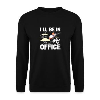 Achterbahn Mein Büro Spaß Erleben - Unisex Pullover - Schwarz - Vorne - Alina (178cm) & Michal (187cm)
