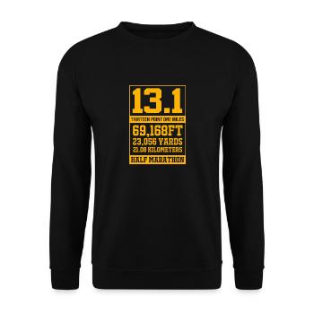 Marathonien Marathonien - Sweat-shirt Unisexe - noir - Devant - Alina (178cm) & Michal (187cm)