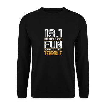 Marathonien Marathonien - Sweat-shirt Unisexe - noir - Devant - Alina (178cm) & Michal (187cm)