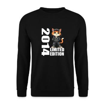 Limited Edition 2014 Geburtstag 2014 Geboren - Unisex Pullover - Schwarz - Vorne - Alina (178cm) & Michal (187cm)