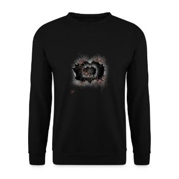 Halloween Spiders Spider Spiders Phobia Panic - Unisex Sweatshirt - black - Front - Alina (178cm) & Michal (187cm)