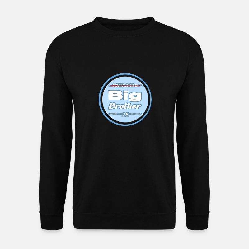 grosser Bruder blau - Unisex Pullover - Schwarz