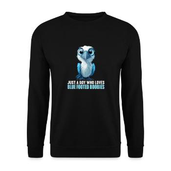 Blue-footed booby - Unisex Sweatshirt - black - Front - Alina (178cm) & Michal (187cm)