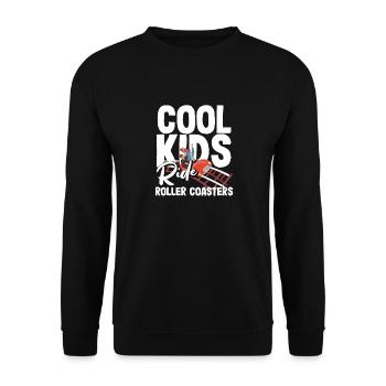 Cool kids ride montagnes russes - Sweat-shirt Unisexe - noir - Devant - Alina (178cm) & Michal (187cm)