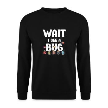 Wait, I see one - Unisex Sweatshirt - black - Front - Alina (178cm) & Michal (187cm)