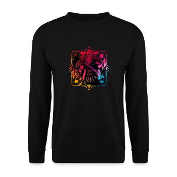Viking - Sweat-shirt Unisexe - noir - Devant - Alina (178cm) & Michal (187cm)