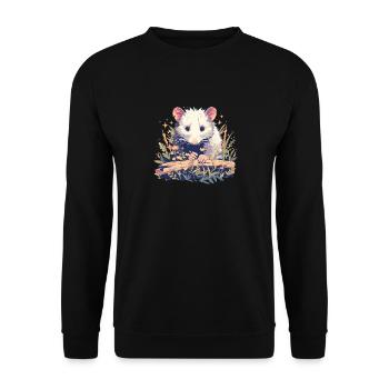 Opossum Opossums - Sweat-shirt Unisexe - noir - Devant - Alina (178cm) & Michal (187cm)
