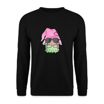 Weihnachten Weihnachtswichtel Weihnachtsgnom - Unisex Pullover - Schwarz - Vorne - Alina (178cm) & Michal (187cm)