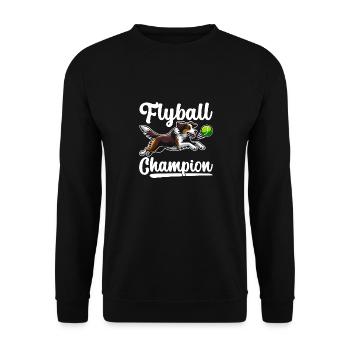 Flyball Dog Sports - Unisex Sweatshirt - black - Front - Alina (178cm) & Michal (187cm)