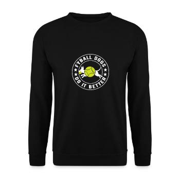 Flyball Sports canins - Sweat-shirt Unisexe - noir - Devant - Alina (178cm) & Michal (187cm)