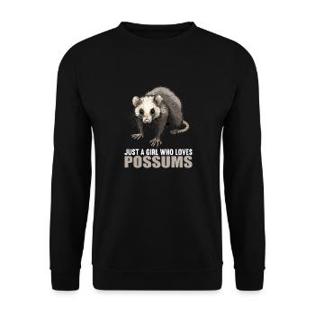 Opossum Opossums - Sweat-shirt Unisexe - noir - Devant - Alina (178cm) & Michal (187cm)