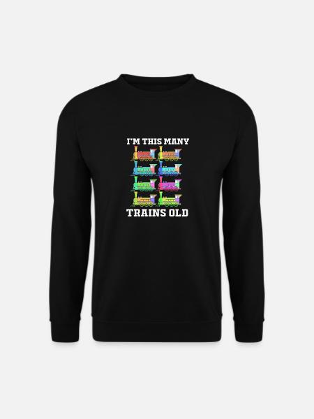 Kindergeburtstag Zug Zugführer Lokomotive - Unisex Pullover - Schwarz