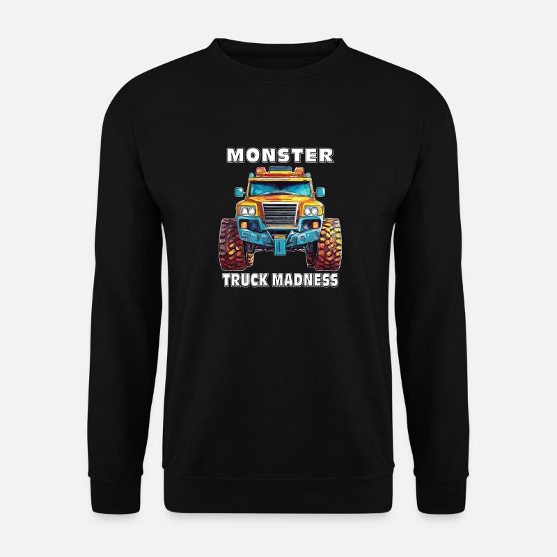 AUTO MONSTER TRUCK MADNESS - Unisex Pullover - Schwarz