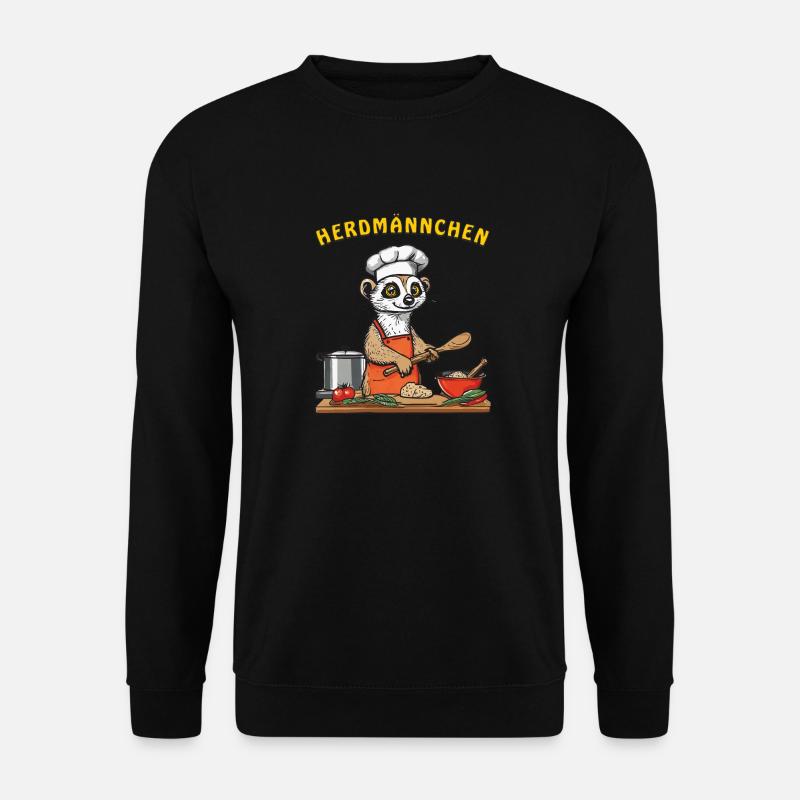 HERDMÄNNCHEN - Unisex Sweatshirt - black