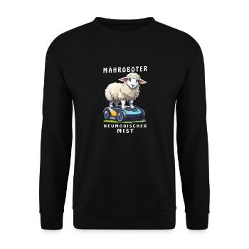 TONDEUSE À GAZON ROBOT MOUTON NEWFANGLED CRAP - Sweat-shirt Unisexe - noir - Devant - Alina (178cm) & Michal (187cm)