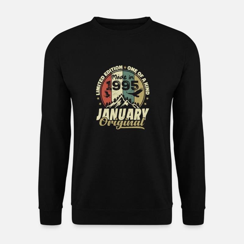 Geburtstag Januar 1995 - Original Januar 1995 - Unisex Pullover - Schwarz