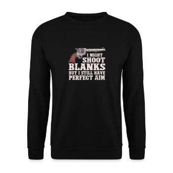Je peux frapper à l’aveuglette, mais je l’ai fait - Sweat-shirt Unisexe - noir - Devant - Alina (178cm) & Michal (187cm)
