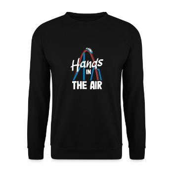 Hands In The Air Roller Coaster Adventure - Sweat-shirt Unisexe - noir - Devant - Alina (178cm) & Michal (187cm)