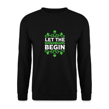 Shenanigan - Unisex Sweatshirt - black - Front - Alina (178cm) & Michal (187cm)
