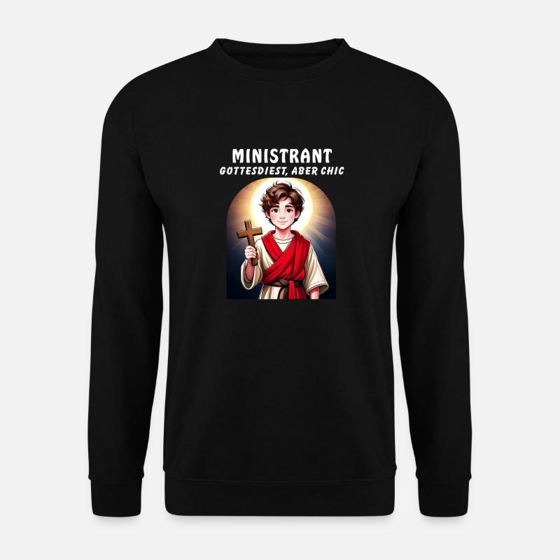 CHIERICHETTO DI DIO, MA CHIC - Felpa unisex - nero
