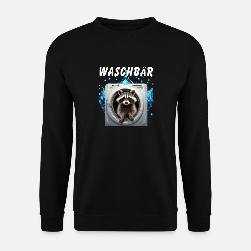 WASCHBÄR - Unisex Pullover - Schwarz