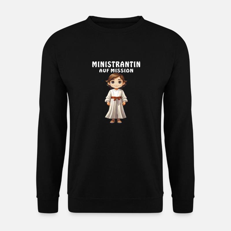ALTAR BOY ON A MISSION - Unisex Sweatshirt - black