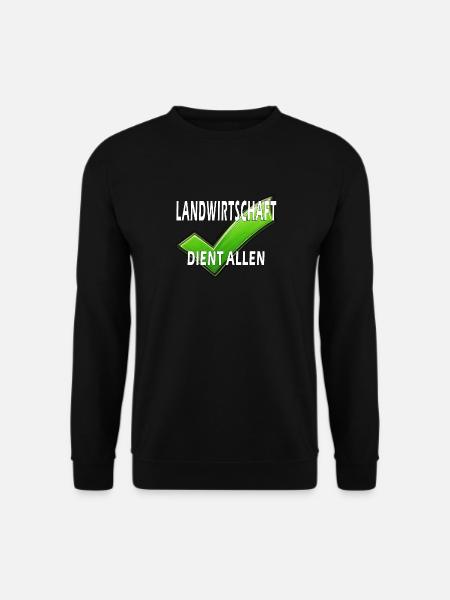 AGRICULTURE SERVES EVERYONE - Unisex Sweatshirt - black