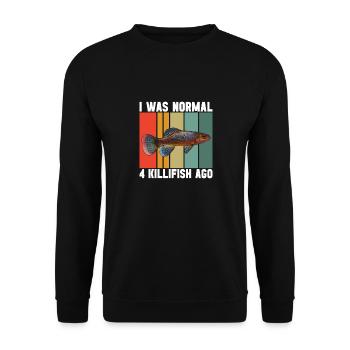 Killifisch Aquarium Amateurs de poissons - Sweat-shirt Unisexe - noir - Devant - Alina (178cm) & Michal (187cm)