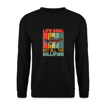 Killifisch Aquarium Amateurs de poissons - Sweat-shirt Unisexe - noir - Devant - Alina (178cm) & Michal (187cm)