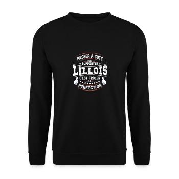 Supporter Lillois - Beau Gosse de Lille - Sweat-shirt Unisexe - noir - Devant - Alina (178cm) & Michal (187cm)