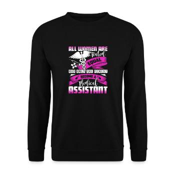 Medical Assistant Proud Medical Assistant - Unisex Sweatshirt - black - Front - Alina (178cm) & Michal (187cm)