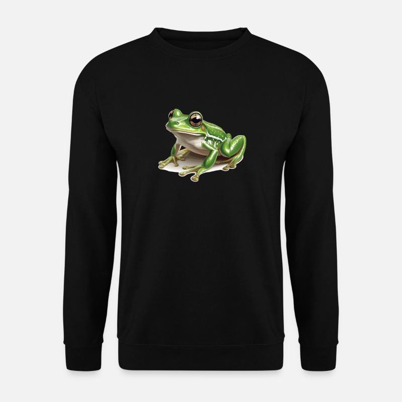 Frosch Frösche - Unisex Pullover - Schwarz