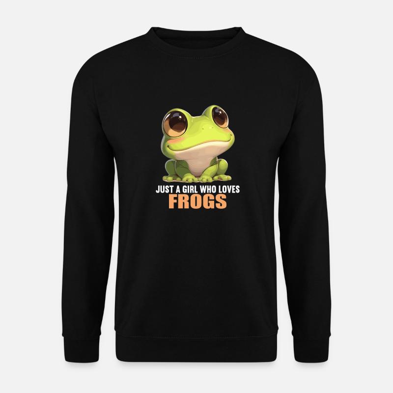 Frosch Frösche - Unisex Pullover - Schwarz