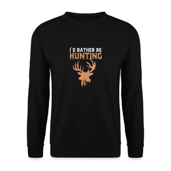 Chasse au chasseur - Sweat-shirt Unisexe - noir - Devant - Alina (178cm) & Michal (187cm)