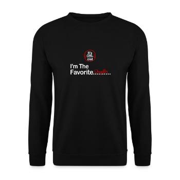 C'est officiel, je suis la fille préférée - Sweat-shirt Unisexe - noir - Devant - Alina (178cm) & Michal (187cm)