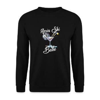 Après-ski Babe Tenue de Ski Femme Celebrate - Sweat-shirt Unisexe - noir - Devant - Alina (178cm) & Michal (187cm)