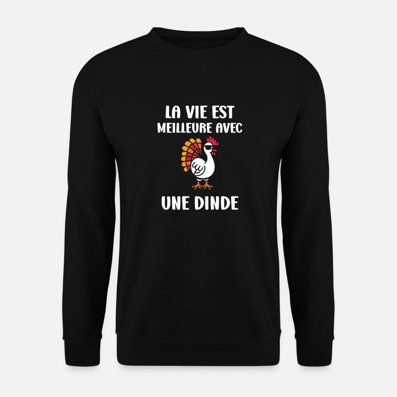 Dinde - Sweat-shirt Unisexe - noir